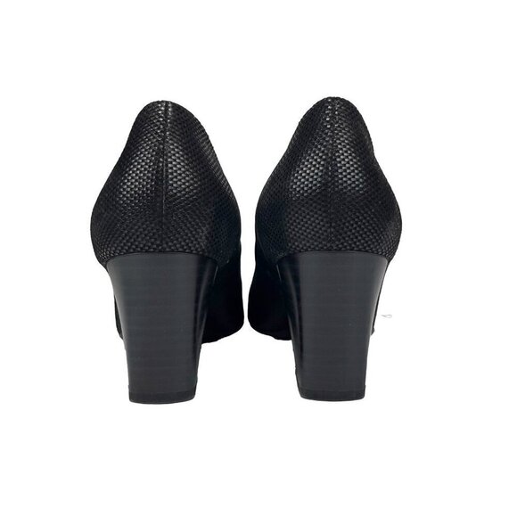 PETER KAISER like new*Wide fit*Embossed Leather Office Bloc Heel Classic Pump 36 - Picture 5 of 8